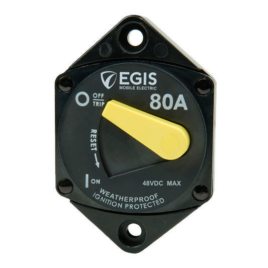 Egis Mobile Electric 80A Circuit Breaker - 87 Series Panel Mount