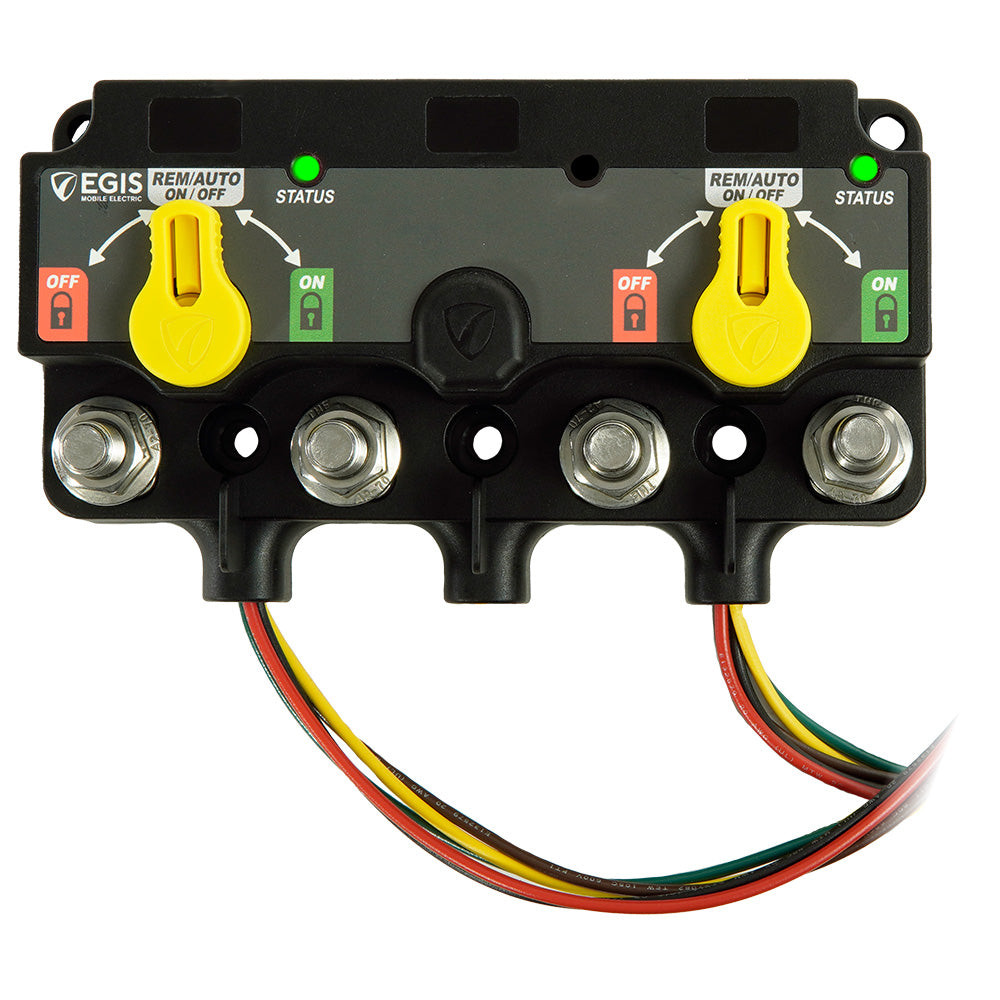 Egis Mobile Electric XD Triple 2 Pole XD Flex 2 Relay with Knobs - High-Capacity Marine and Battery Switching Solution