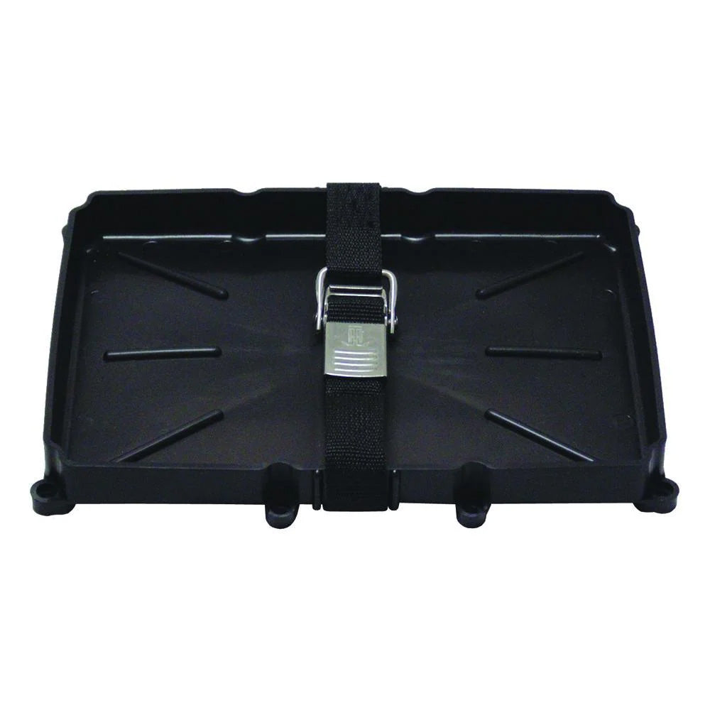 T-H Marine Supplies 24 Series Battery Holder Tray with Stainless Buckle for Marine Use
