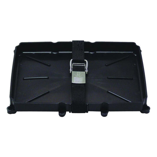 T-H Marine Supplies 24 Series Battery Holder Tray with Stainless Buckle for Marine Use