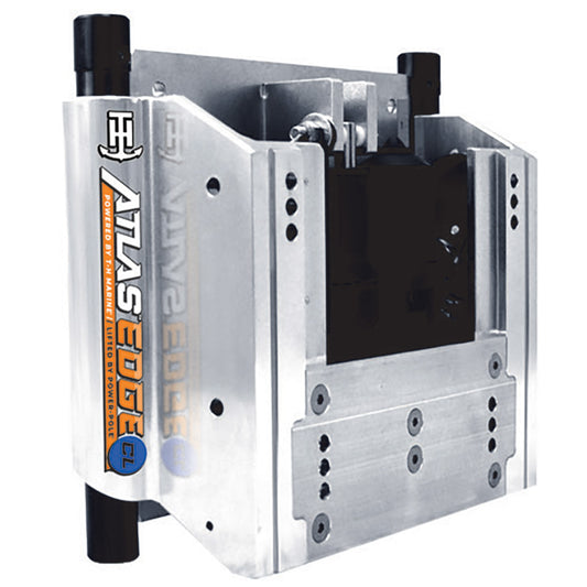 T-H Marine ATLAS EDGE 10-Inch Set Back Hydraulic Jack Plate - Classic Silver for Outboard Motors