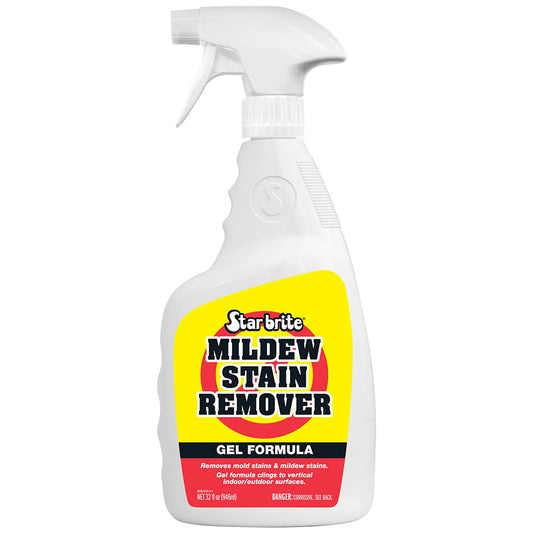 Star Brite Mildew Stain Remover Gel Spray – 32oz for Marine and Outdoor Surfaces