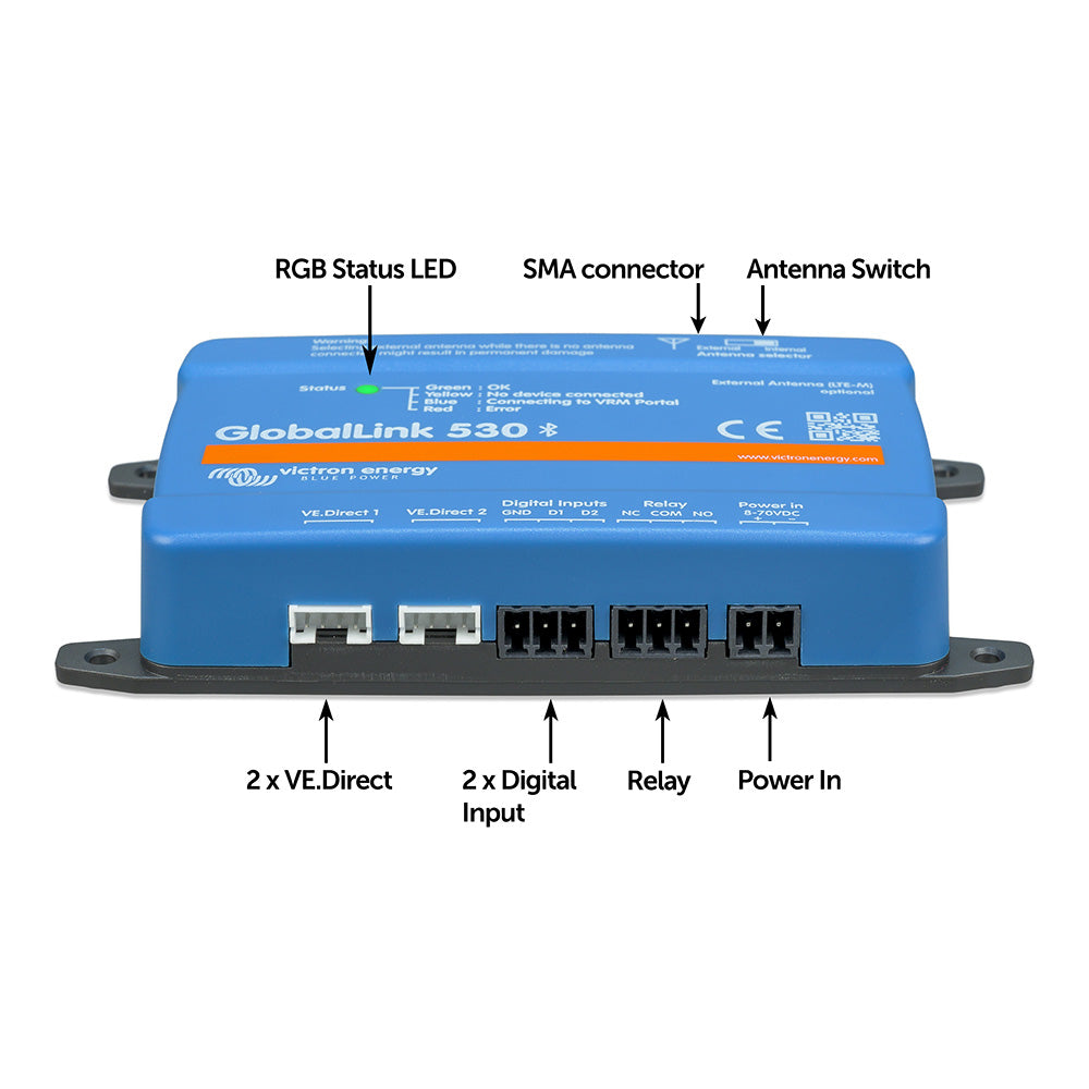 Victron Energy GlobalLink 530 Remote Monitoring Device with 4G LTE and RuuviTag Support