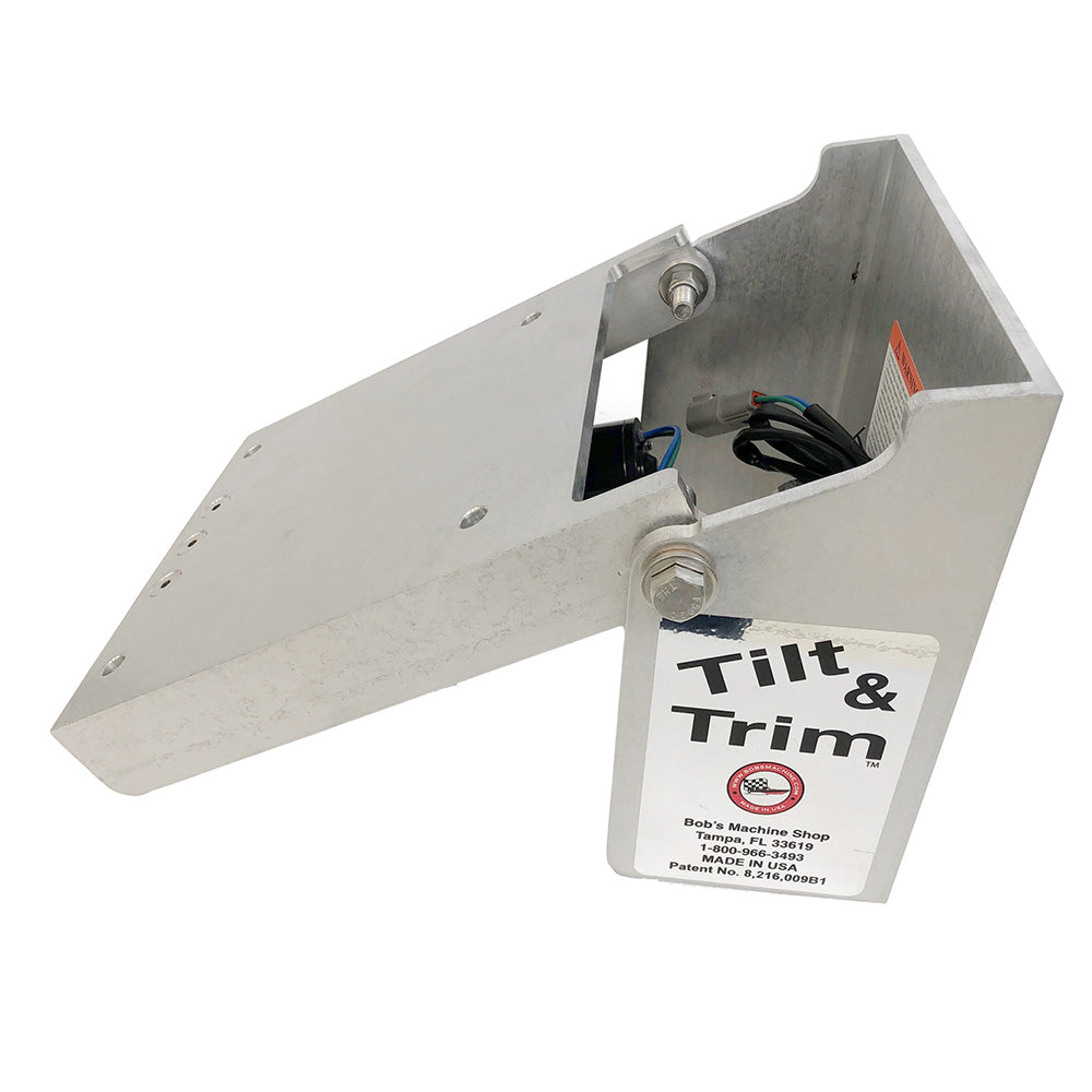 Bob's Machine Action Series Tilt & Trim f/Clamp on Motors - Silver - 30HP