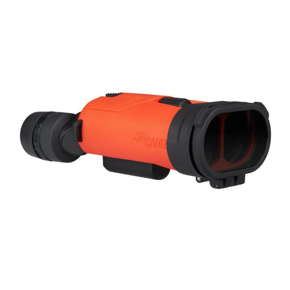 SIG SAUER ZULU6 HDX Stabilized Marine Binocular w/Polarized Flip Lens - 16x42mm - Orange