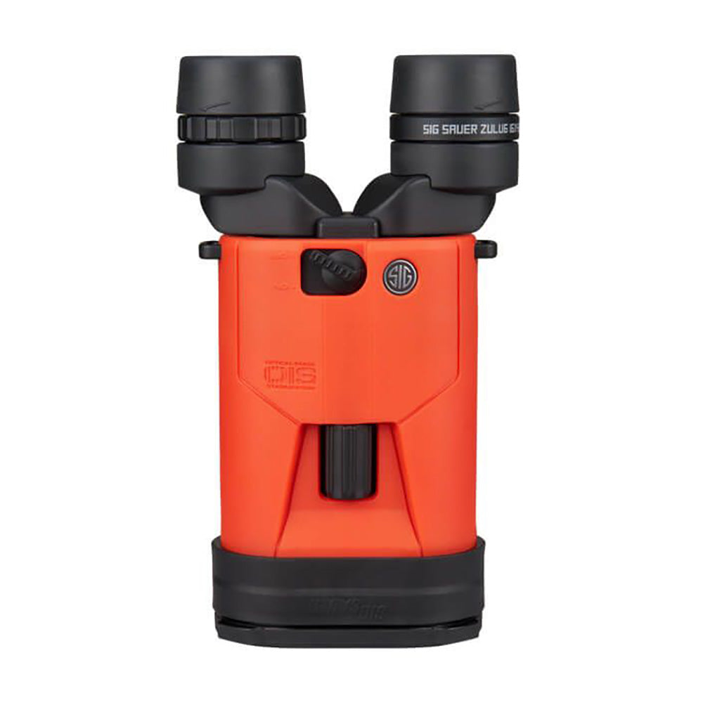 SIG SAUER ZULU6 HDX Stabilized Marine Binocular w/Polarized Flip Lens - 16x42mm - Orange