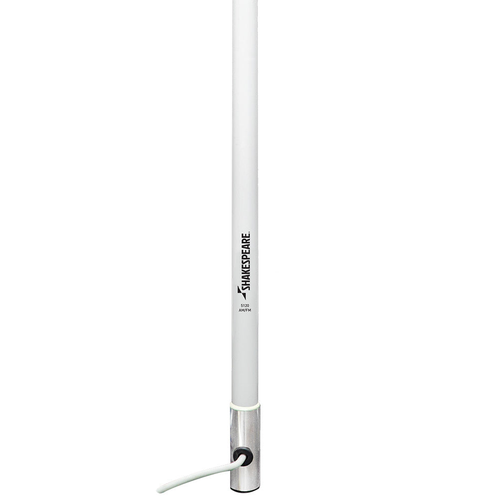 Shakespeare 5120 Centennial 8-Foot AM/FM Marine Antenna with Cable and Motorola Connector