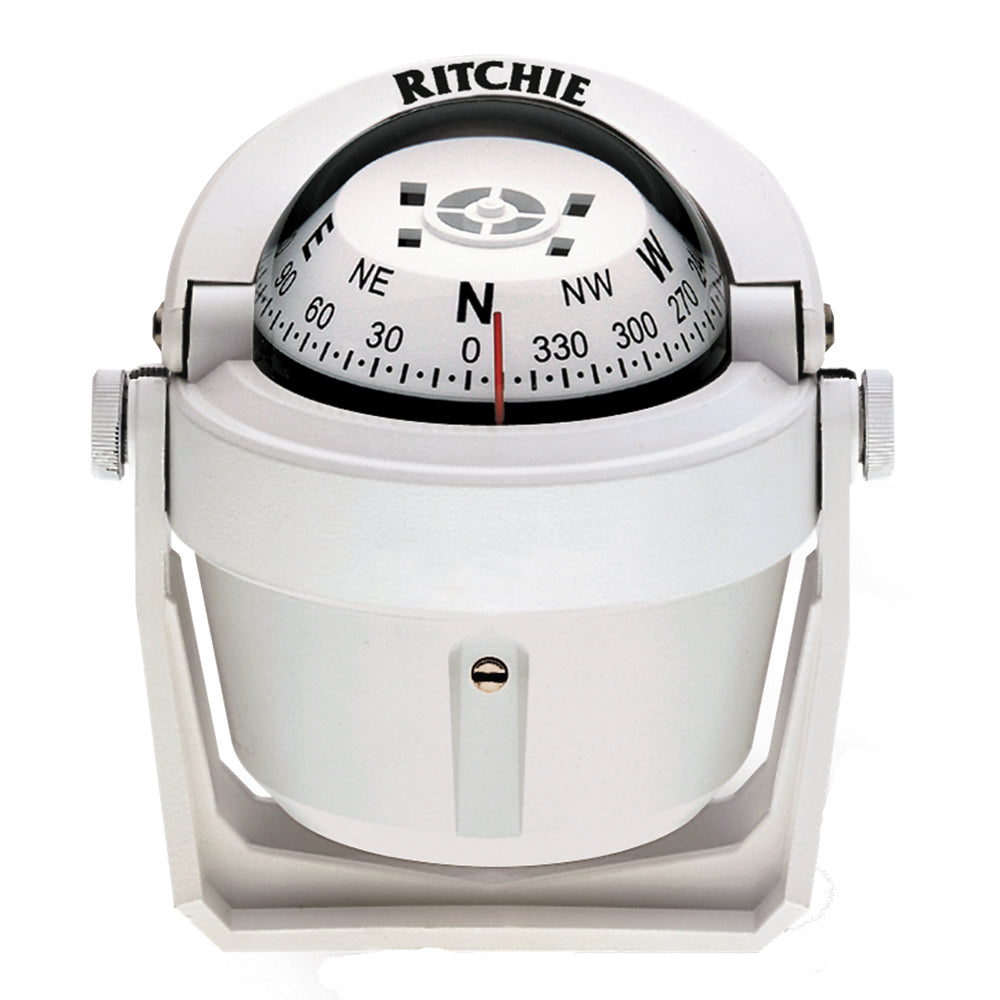 Ritchie B-51W Explorer Compass with Bracket Mount – 2 3/4-Inch Easy Read Dial, Night Illumination, and Durable Construction