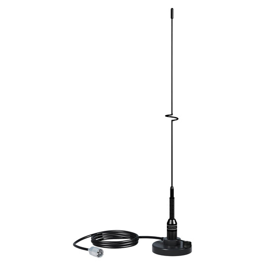 Shakespeare 5218 VHF Marine Band Stainless Steel Whip Antenna with Magnetic Mount
