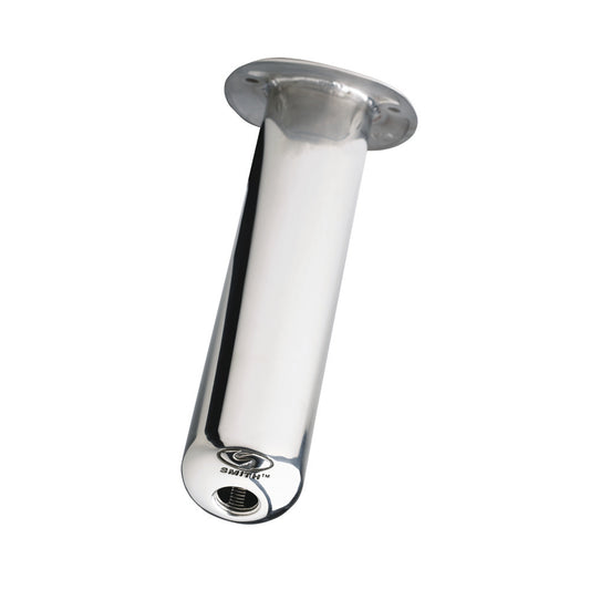 C.E. Smith 53680CA Stainless Steel Flush Mount Rod Holder with Drain Hole
