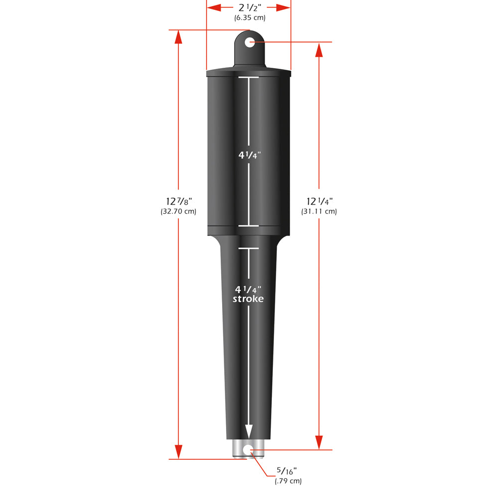Lenco Marine 102XD Extreme Duty 12V Actuator with 4-1/4 Inch Stroke and Mounting Hardware