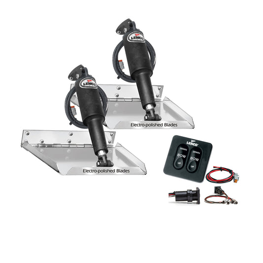 Lenco Marine 12" x 9" Standard Performance Trim Tab Kit with Tactile Switch - 12V