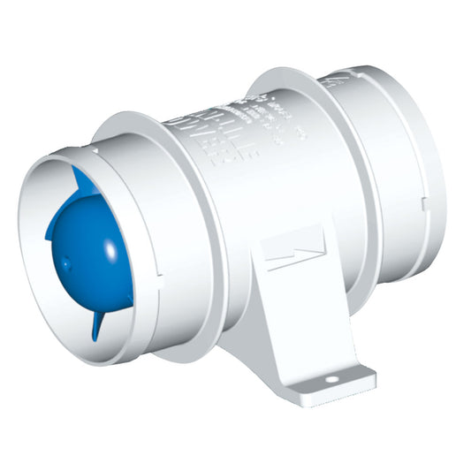 Rule 3-Inch In-Line Blower with High-Flow, Quiet Operation, and Corrosion-Resistant Housing