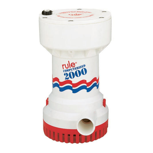 Rule 2000 G.P.H. Automatic Bilge Pump – High Capacity Marine Submersible Pump with Smart Operation