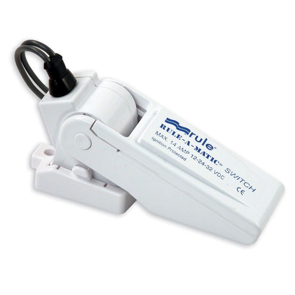 Rule-A-Matic Float Switch with Fuse Holder – Mercury-Free Marine Bilge Pump Switch for Boats up to 14 Amps