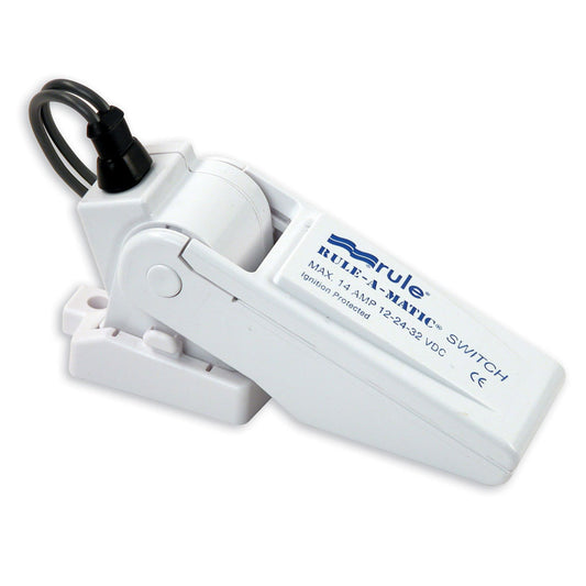 Rule-A-Matic Float Switch with Fuse Holder – Mercury-Free Marine Bilge Pump Switch for Boats up to 14 Amps