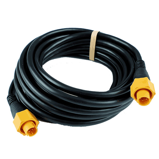 Lowrance ETHEXT-15YL 15-Foot Yellow Ethernet Cable for 5-Pin Marine Electronics