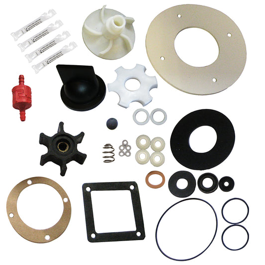 Raritan Crown Head Deep Draft Repair Kit (Part Number: CDRK) for Vintage and Retrofitted Marine Toilets