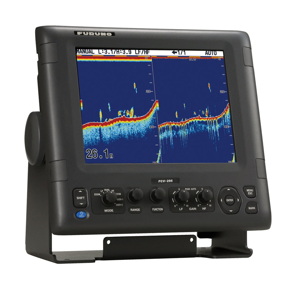 Furuno FCV-295 10.4-Inch Fishfinder with Color LCD Display and Adjustable Frequency