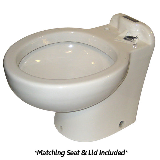 Raritan Marine Elegance 220HF01202 Electric Marine Toilet with Vacuum-Vac Technology and Built-In Shredder