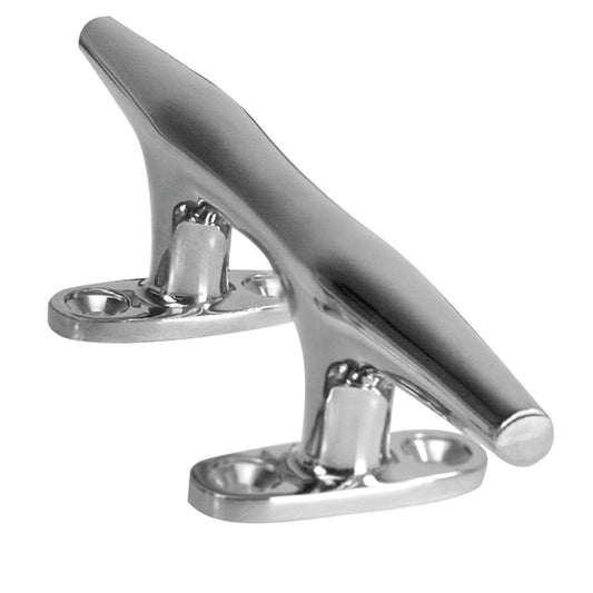 Whitecap 6112 Heavy-Duty 12-Inch Hollow Base Cleat, 316 Stainless Steel