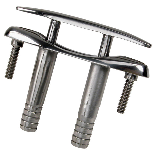 Whitecap 6809 E-Z Push-Up Stainless Steel Cleat, 6-Inch Marine Rope Cleat