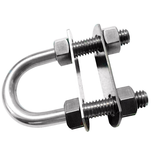 Whitecap S-5023P 1/2-Inch Stainless Steel Bow Eye with 3-7/16-Inch Thread Length