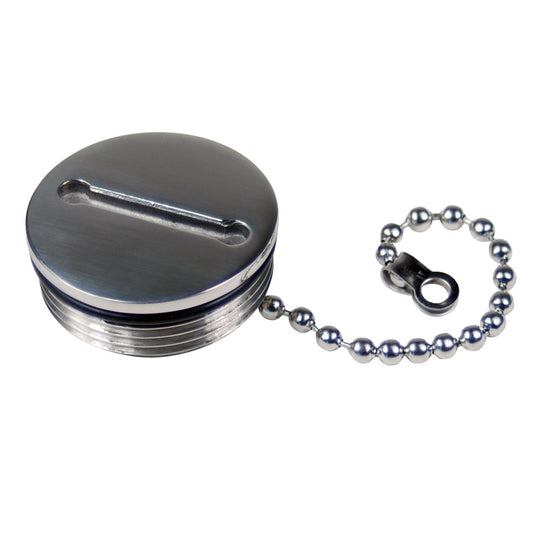 Whitecap 6061C Replacement Cap & Chain for Marine Equipment - Durable 316 Stainless Steel