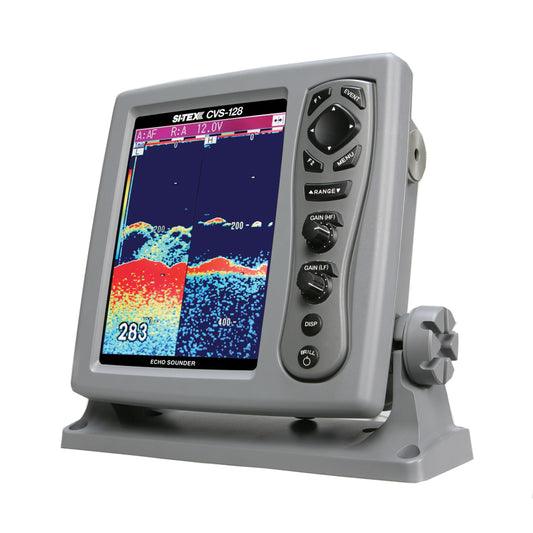 SI-TEX CVS-128 Digital Color Fishfinder with 8.4-Inch Display and Dual-Frequency Sonar