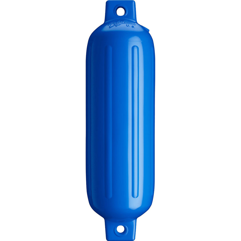 Polyform U.S. G-1 Twin Eye Fender 3.5" x 12.8" - Blue | Durable Marine Fender for Small Boats
