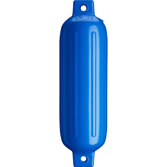 Polyform U.S. G-1 Twin Eye Fender 3.5" x 12.8" - Blue | Durable Marine Fender for Small Boats