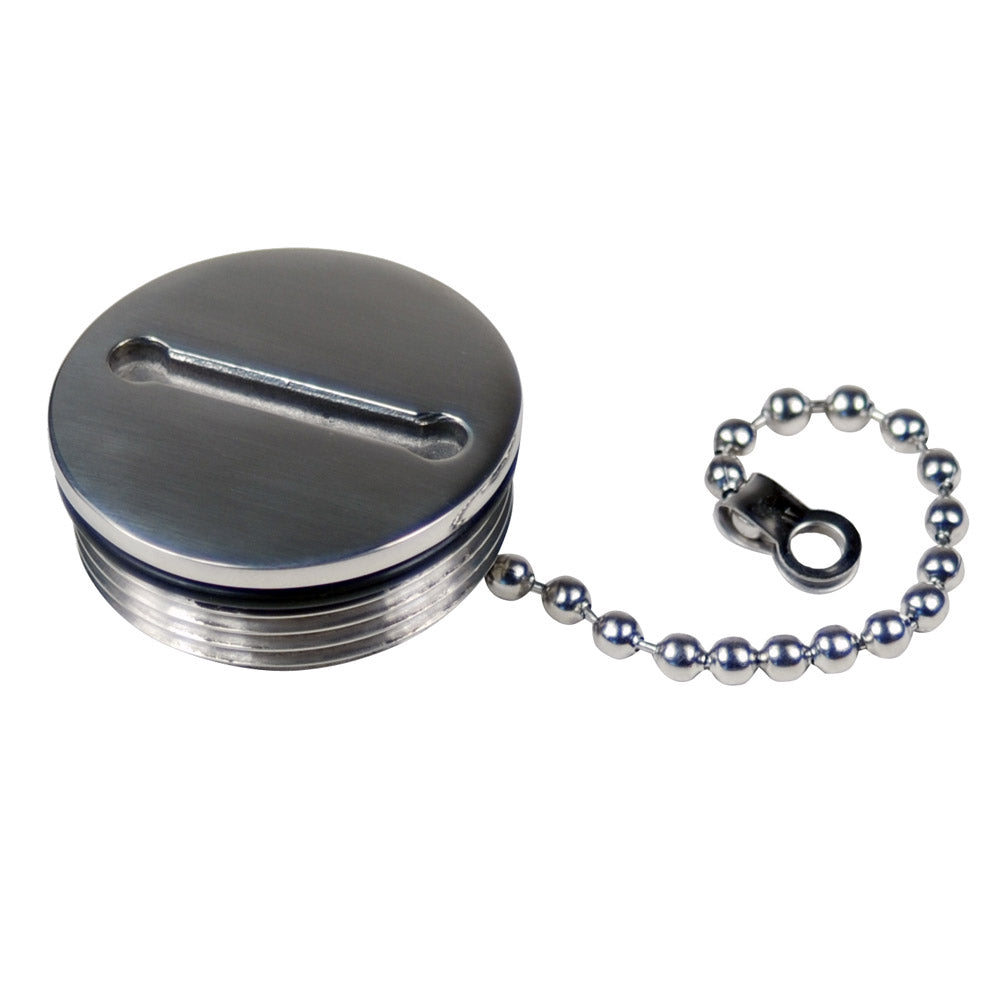 Whitecap 6074C Replacement Cap and Chain for 6031, 6032, 6033, 6034, 6394, 6395, 6124B and 6126S