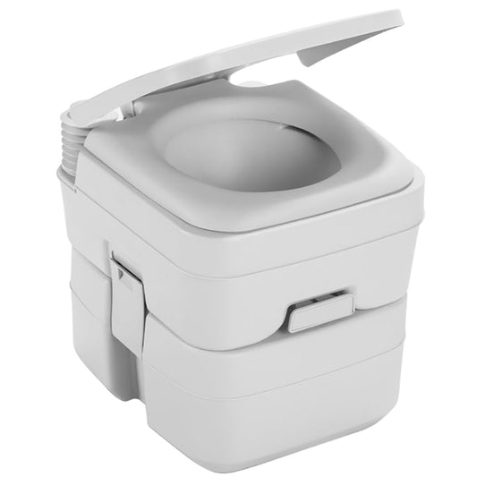Dometic 965 Portable Toilet with Mounting Brackets, 5 Gallon, Platinum | Part Number 311096506