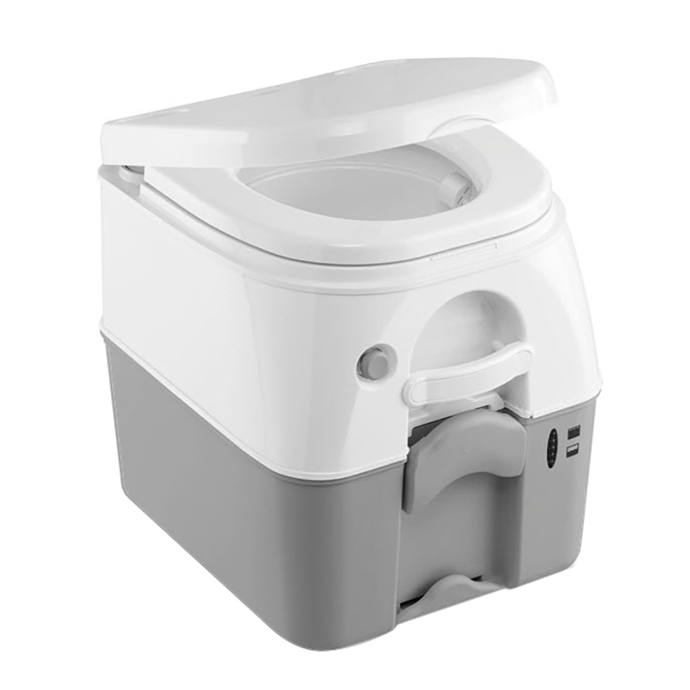 Dometic 975 MSD Portable Marine Toilet with Mounting Brackets, 5-Gallon Grey