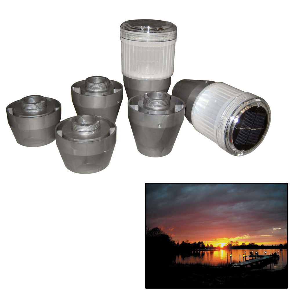 Dock Edge PostLite Solar LED Post Light 2-Pack, Model DE96258F