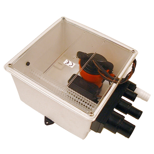Johnson Pump 1000 GPH Multi Port Shower Sump Pump 12V with Switch – Marine Wastewater Management Solution