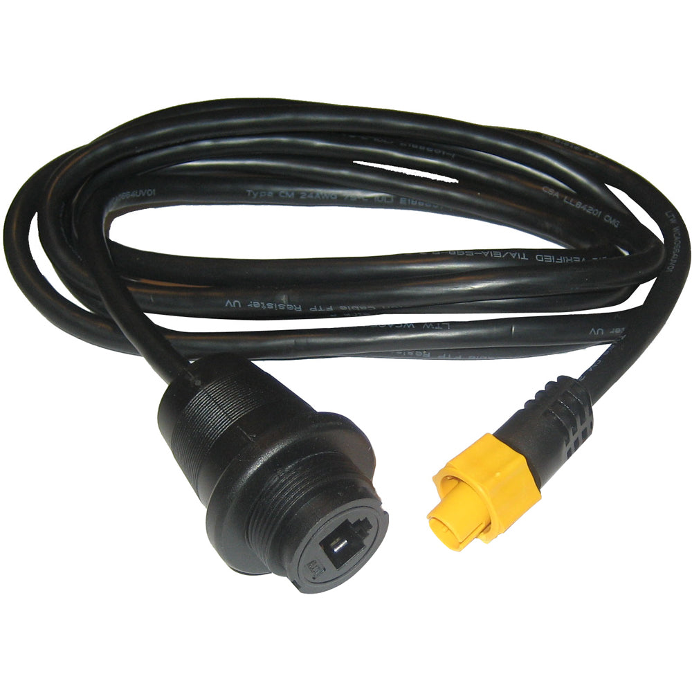 Simrad 000-0127-56 Ethernet Adapter Cable, Yellow 5-Pin Male to RJ45 Female, 6.5 ft