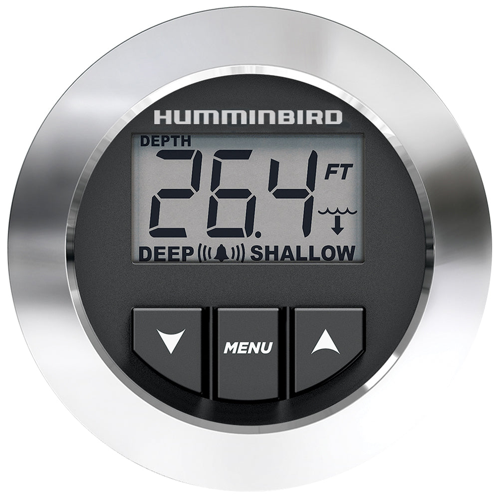 Humminbird HDR 650 In-Dash Digital Depthsounder with Customizable Bezel and Transom Mount Transducer