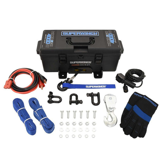 4 000LB 12V W/SYNTHTIC ROPE - Marine Parts OnlySUPERWINCH