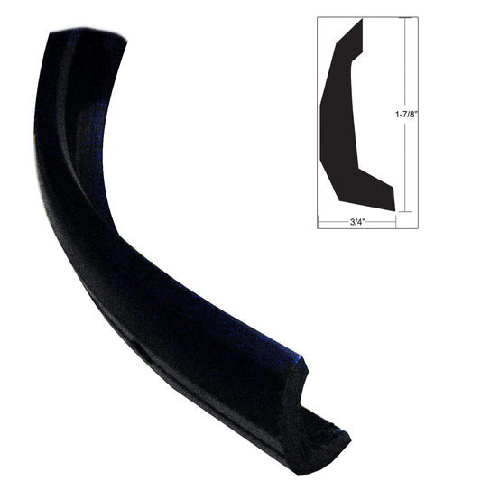 TACO Marine V11-4135BKA30-3 Semi-Rigid Black Rub Rail Kit, 30 Feet - Universal Boat Protection System