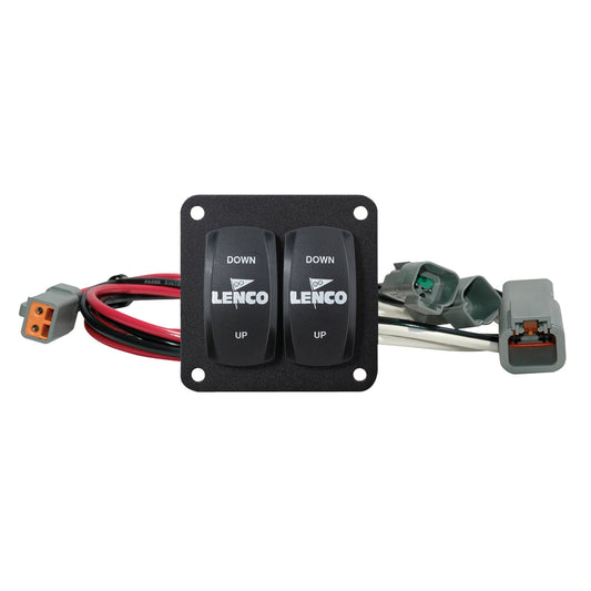 Lenco Marine Carling Double Rocker Switch Kit – Single Actuator, 12-24V for Standard and HD Trim Tabs