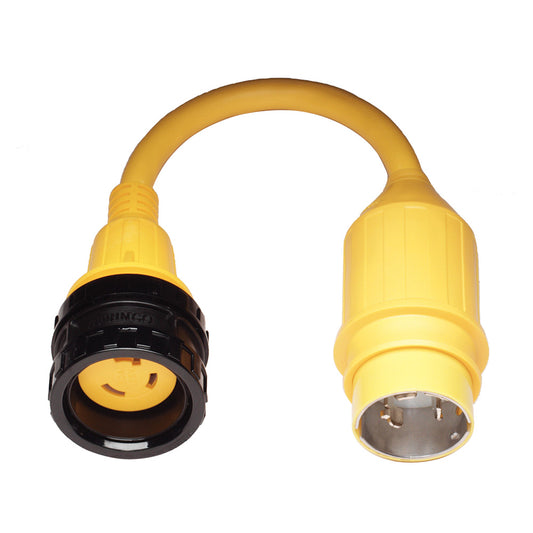 Marinco 121A Pigtail Adapter, 30 Amp Locking to 50 Amp Locking