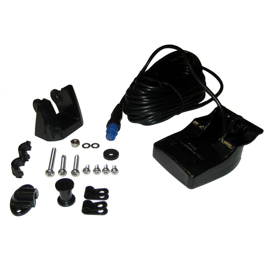Garmin Transom Mount Depth and Temperature Transducer 8-Pin | 50/200kHz Dual Frequency Replacement for Marine Navigation