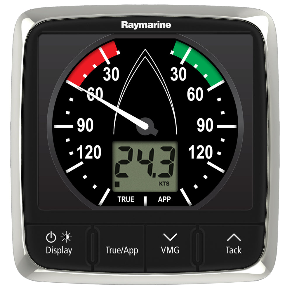 Raymarine i60 Wind Display System - Marine Wind Instrument with Large LCD, Red Backlighting, and SeaTalkng Connectivity
