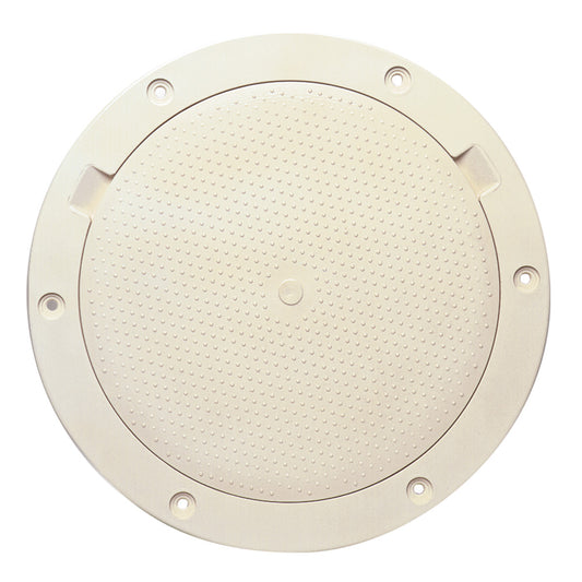 Beckson Marine 8-Inch Non-Skid Pry-Out Deck Plate - Beige (Part Number DP83-N)