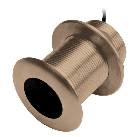 Garmin B75M Bronze 20° Thru-Hull Transducer with 600W Power and Tilt - Marine Depth and Temperature Sensor
