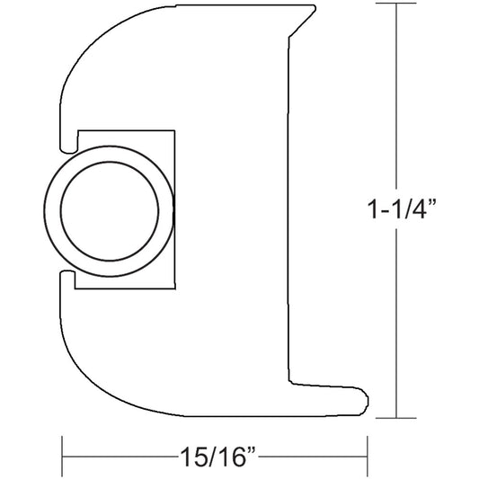 TACO Marine Flex Vinyl Rub Rail Kit - White with White Insert, 50 Feet – Universal Boat Fitting and Easy Installation