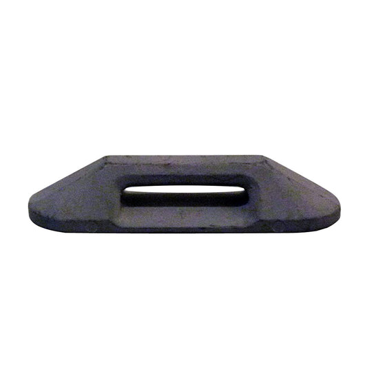 Weld Mount AT-113B Large Black Footman's Strap Mount - Pack of 6 for Heavy Duty Tie Downs