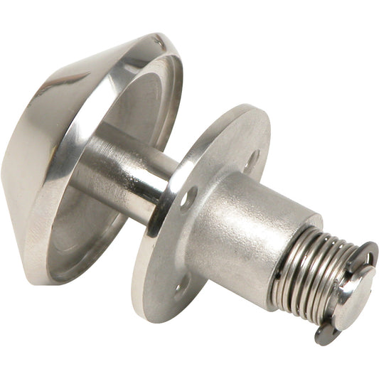 Whitecap 6970C Spring-Loaded Cleat, 316 Stainless Steel, Up to 1/2-Inch Rope