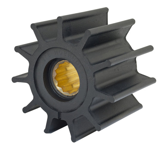 Jabsco Impeller Kit with 12 Blades, Neoprene Material, 3-Inch Diameter, Brass Insert, Spline Drive - Part 17935-0001-P